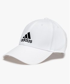 GEMO Casquette garçon ajustable à visière courbe - Adidas Blanc