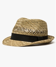 chapeau de paille pour homme forme panama beige8708901_1