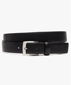 ceinture unie pour homme avec boucle metallique rectangle noir ceintures et bretelles8710501_1
