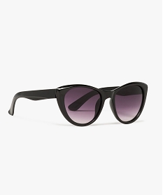 GEMO Lunettes de soleil femme monture papillon Noir