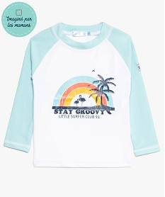 GEMO Tee-shirt anti UV pour bébé Blanc