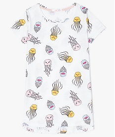 GEMO Chemise de nuit fille motifs pailletés méduses Imprimé