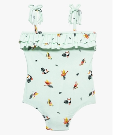 maillot de bain fille une piece avec motifs oiseaux imprime maillots de bain8727201_1