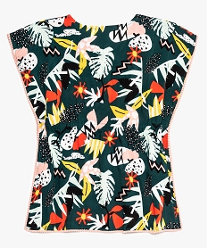 robe de plage fille avec motifs fleuris et finitions pompons imprime maillots de bain8727401_2