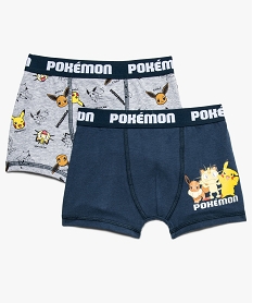 boxer garcon en coton stretch pokemon  (lot de 2) multicolore pyjamas8729601_1