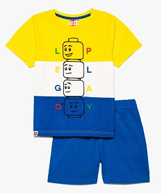 GEMO Pyjama garçon tee-shirt et short - Lego Multicolore