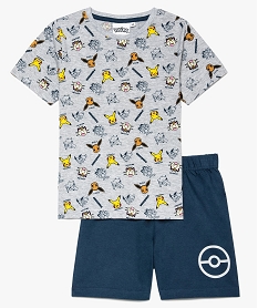 GEMO Pyjashort garçon avec motifs Pokemon Imprimé