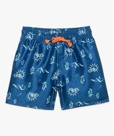 short de bain garcon imprime avec cordon contrastant imprime8732101_2