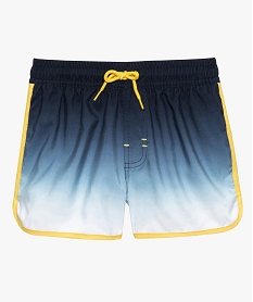 short de bain garcon forme running avec biais contrastant imprime8732201_2