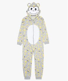 combinaison pyjama garcon a capuche singe et motif bananes imprime8733501_1
