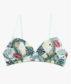 GEMO Soutien-gorge fille paddé à motifs kaki fonce