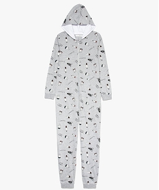 GEMO Combinaison pyjama fille imprimé cactus kaki fonce
