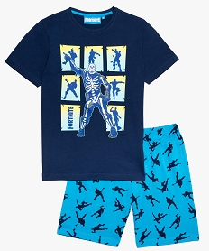 pyjashort garcon imprime - fortnite bleu8746301_1