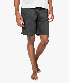 GEMO Short de pyjama homme en jersey à taille élastiquée Gris