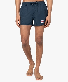 GEMO Short de bain homme avec taille élastiquée Bleu