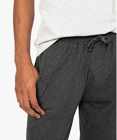 pantalon de pyjama homme en jersey a taille elastique gris8755101_2