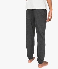 pantalon de pyjama homme en jersey a taille elastique gris8755101_3