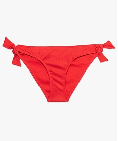bas de maillot de bain femme avec nouds sur les hanches rouge8763301_4