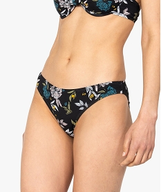 GEMO Bas de maillot de bain femme imprimé fleuri Imprimé