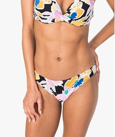 bas de maillot de bain femme a fleurs graphiques forme slip imprime8764201_1