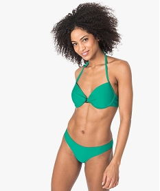 bas de maillot de bain femme uni forme slip vert bas de maillots de bain8765201_3