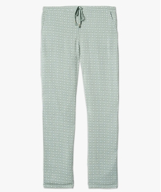 pantalon de pyjama femme droit et fluide a motifs imprime8773001_4