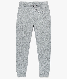 GEMO Pantalon de jogging garçon à cordon bicolore Gris