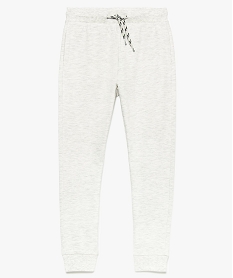 GEMO Pantalon de jogging garçon à cordon bicolore Gris