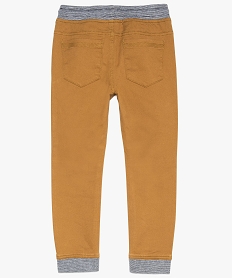 pantalon garcon avec finitions jogging chinees beige8794201_2