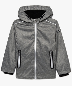 blouson deperlant garcon avec capuche gris8797601_1