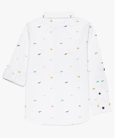 chemise rayee garcon avec motifs dinosaures imprime8798101_2