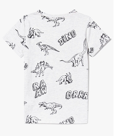 tee-shirt a manches courtes garcon a motifs dinosaures gris8803401_2