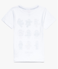 tee-shirt garcon a manches courtes imprime - ninjago blanc8804701_2