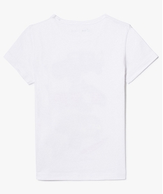 tee-shirt garcon a manches courtes imprime blanc8805701_2