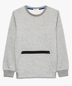 SANS GENRE TAN SWEAT GRIS RAYE NOIR