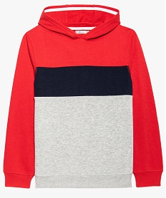 sweat a capuche tricolore garcon rouge8810501_1