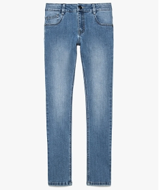 jean garcon coupe skinny delave avec fibres recyclees gris jeans8811201_2