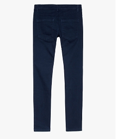 pantalon garcon 5 poches coupe slim en stretch bleu pantalons8811901_2