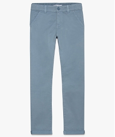 pantalon garcon chino slim stretch a revers bleu8812201_1
