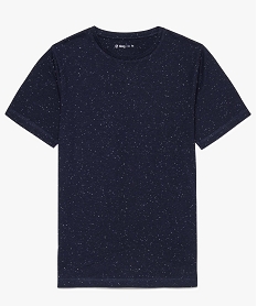 tee-shirt garcon uni a manches courtes bleu tee-shirts8816601_1