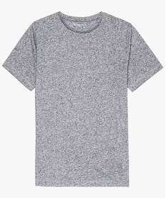 GEMO Tee-shirt garçon uni à manches courtes Gris