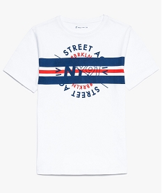 tee-shirt garcon avec inscription brooklyn blanc8818201_2