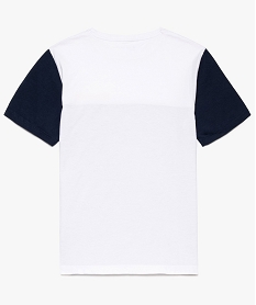 tee-shirt garcon multicolore a manches courtes bleu8818401_3