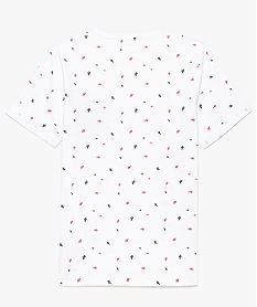 tee-shirt garcon en coton biologique avec motifs cactus blanc tee-shirts8818901_2