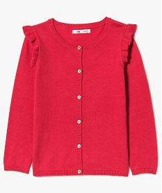 GILET ECRU GILET CORAIL RED