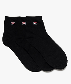 GEMO Chaussettes de sport courtes pour homme (lot de 3) - Fila noir standard