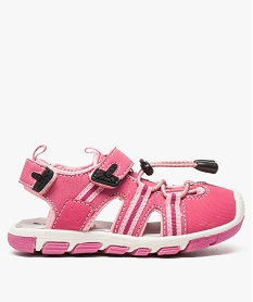 sandales fille sportswear a bout ferme et scratch rose8865501_1