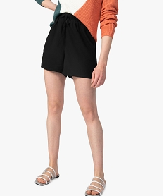 GEMO Short femme en maille fluide coloris assortis