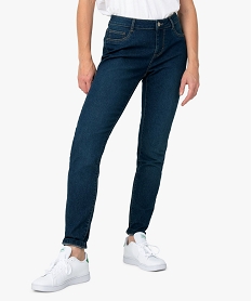 GEMO Jean femme slim taille normale stretch Gris