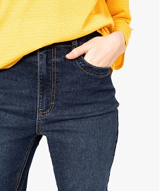 jean femme regular taille haute en denim stretch brut gris pantalons jeans et leggings8872401_2